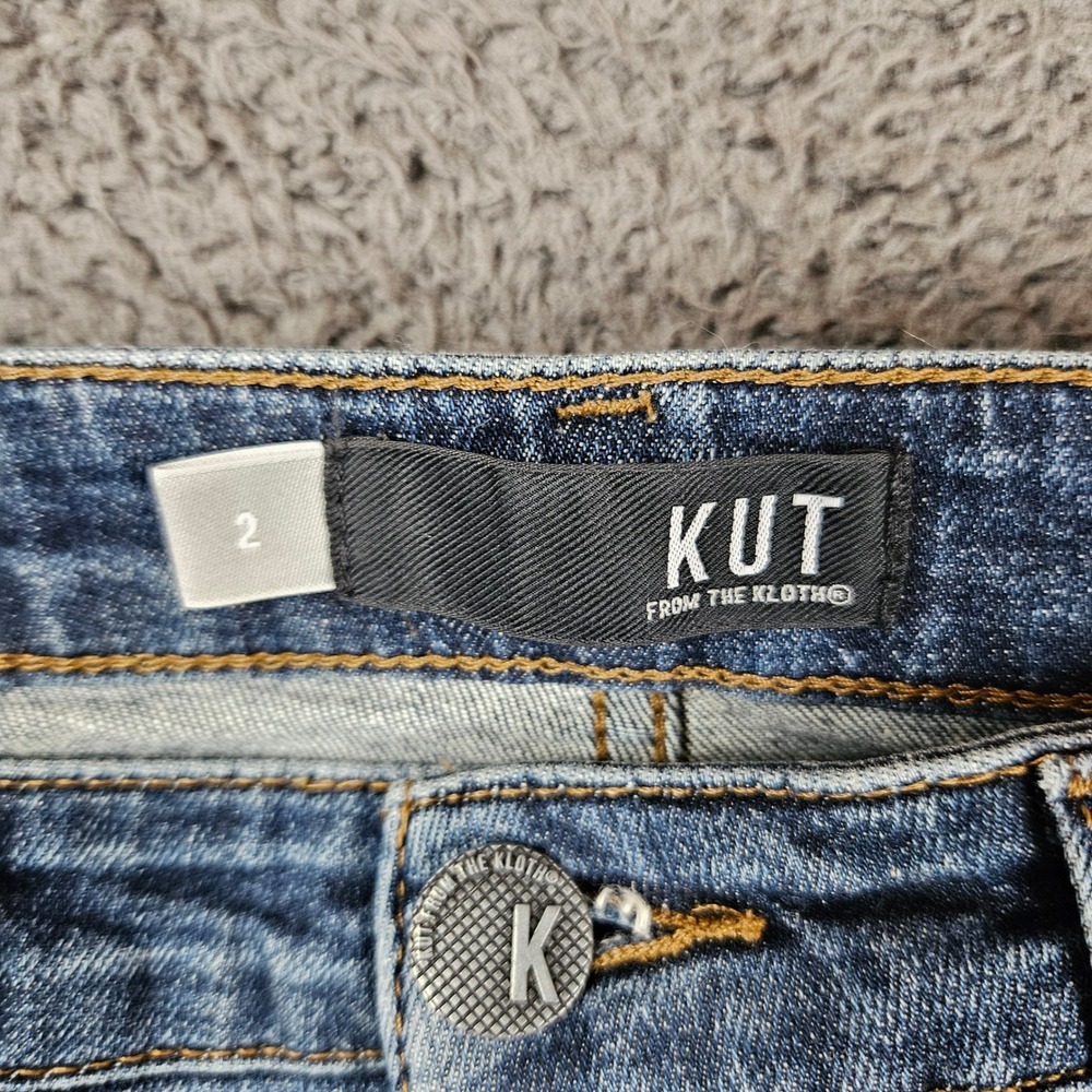 KUT from the Kloth Reese High Rise Fab Ankle Straight Leg Jeans Size 2 - Picture 5 of 9